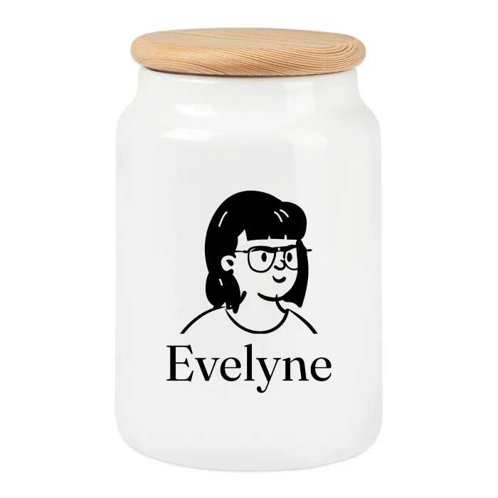 Boîte à biscuits personnalisée au prénom Evelyne