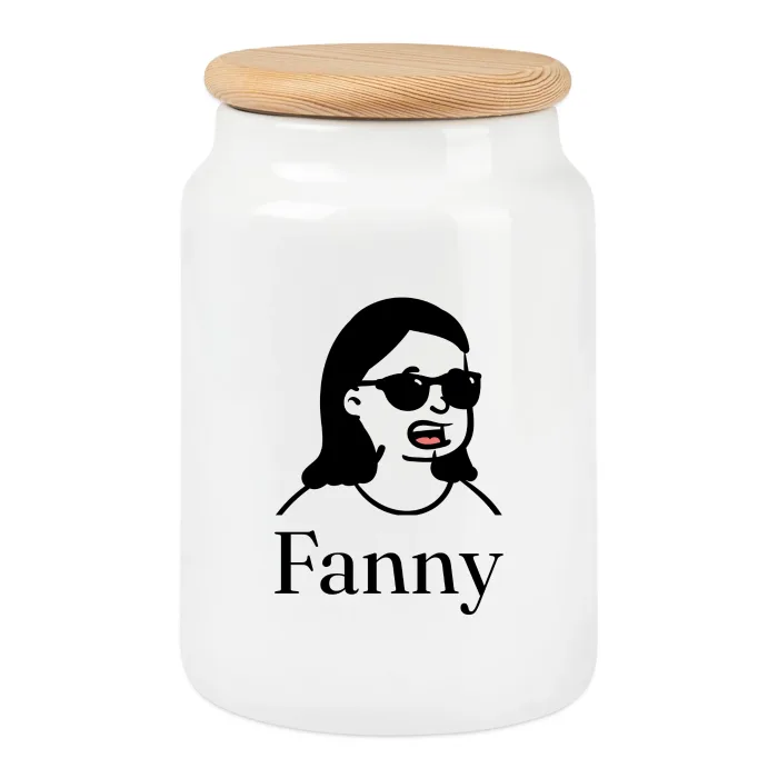 Boîte à biscuits personnalisée au prénom Fanny
