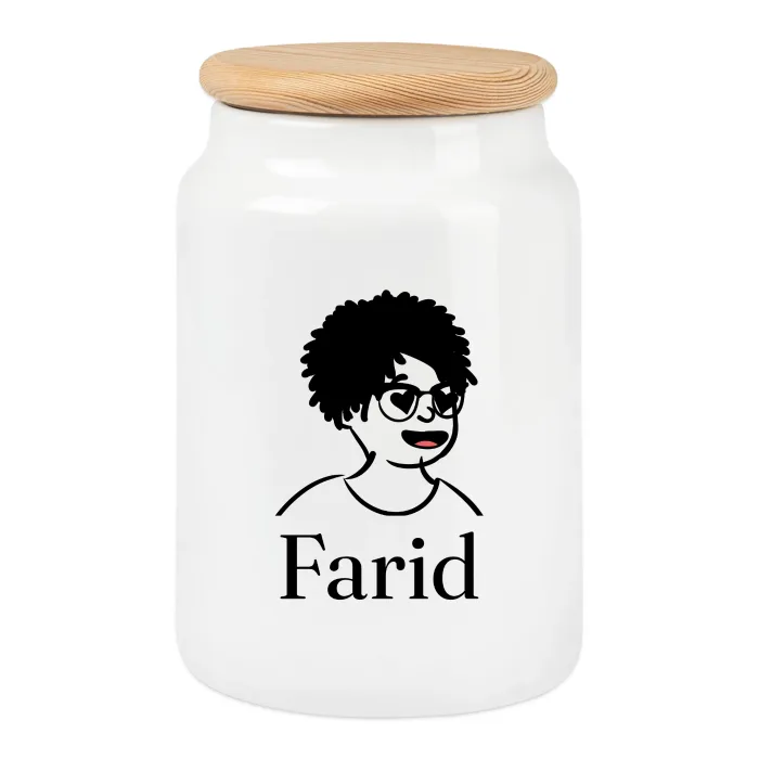 Boîte à biscuits personnalisée au prénom Farid