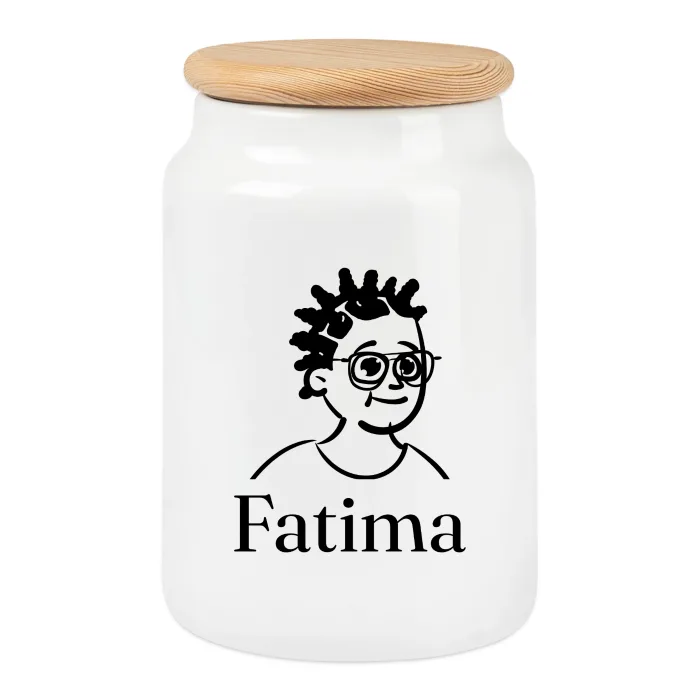 Boîte à biscuits personnalisée au prénom Fatima