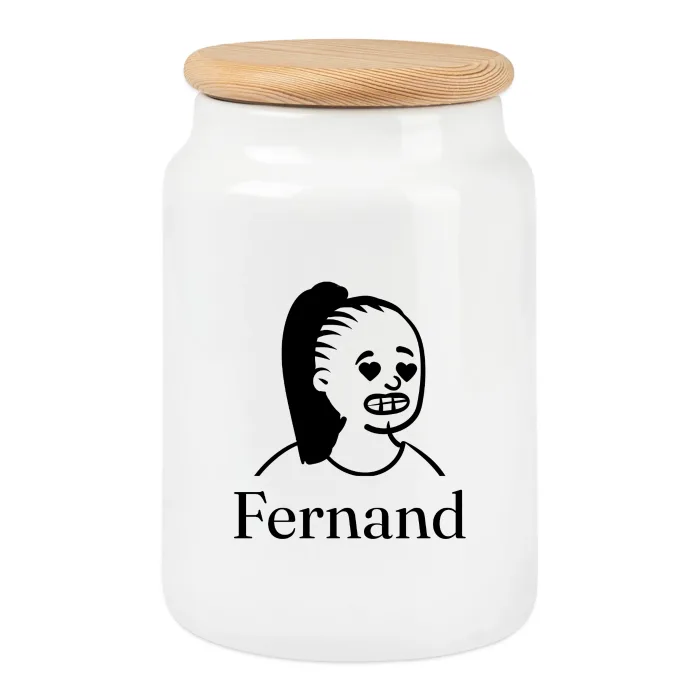 Boîte à biscuits personnalisée au prénom Fernand