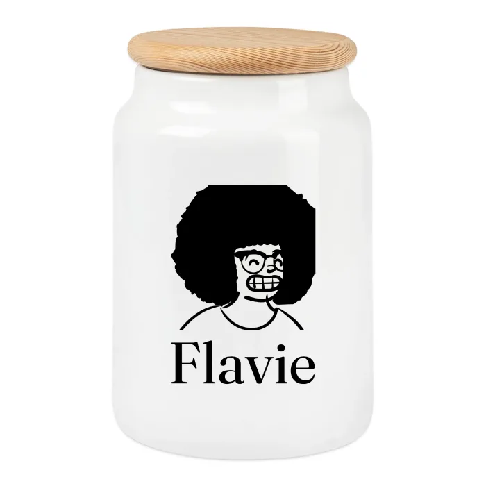Boîte à biscuits personnalisée au prénom Flavie