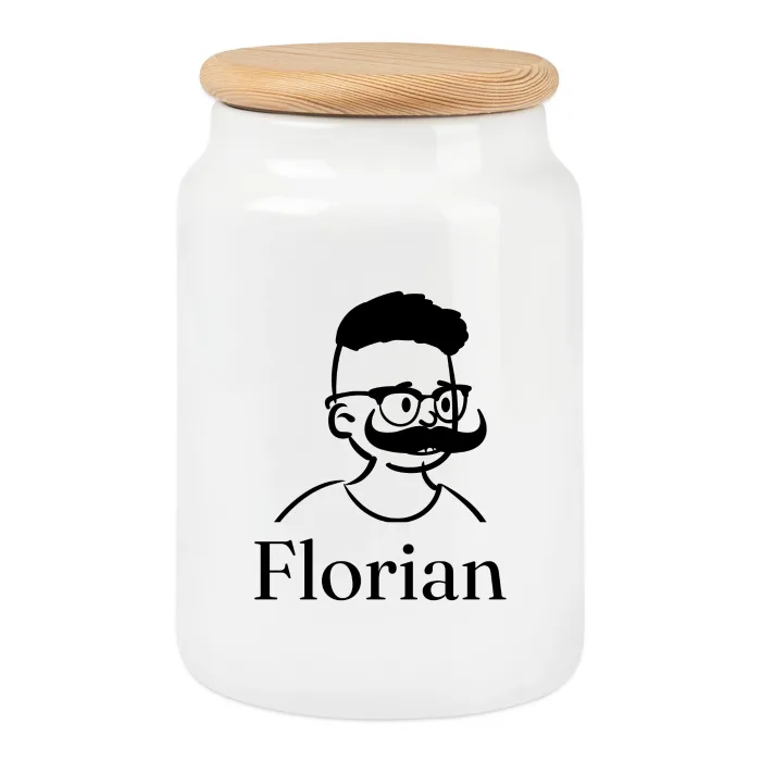 Boîte à biscuits personnalisée au prénom Florian