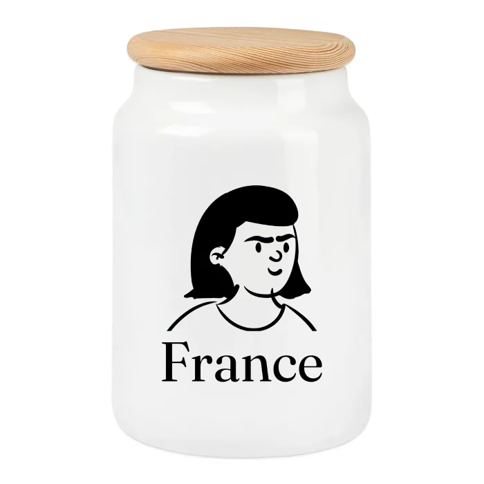 Boîte à biscuits personnalisée au prénom France