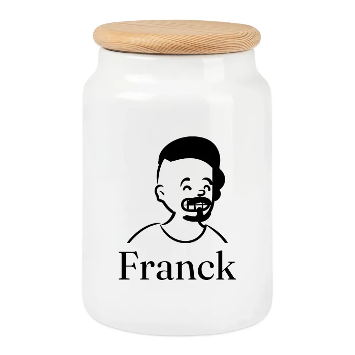 Boîte à biscuits personnalisée au prénom Franck