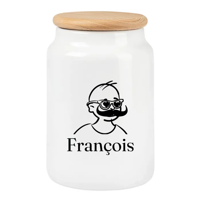 Boîte à biscuits personnalisée au prénom François