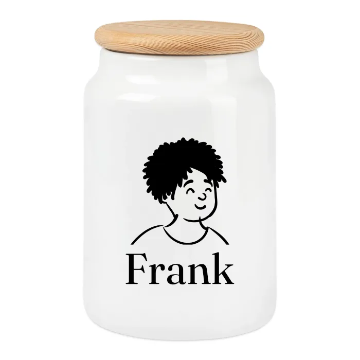 Boîte à biscuits personnalisée au prénom Frank