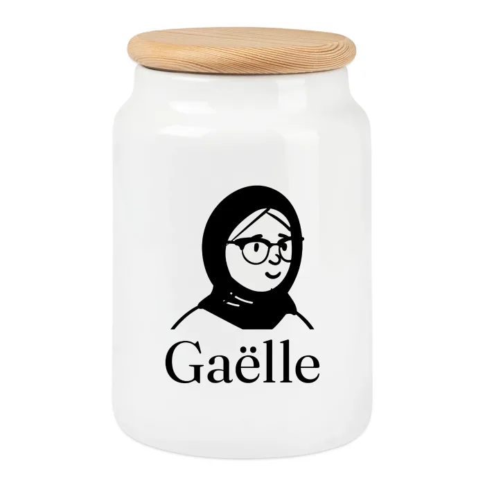 Boîte à biscuits personnalisée au prénom Gaëlle