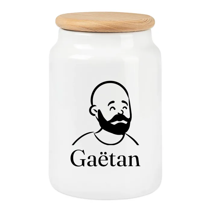 Boîte à biscuits personnalisée au prénom Gaëtan