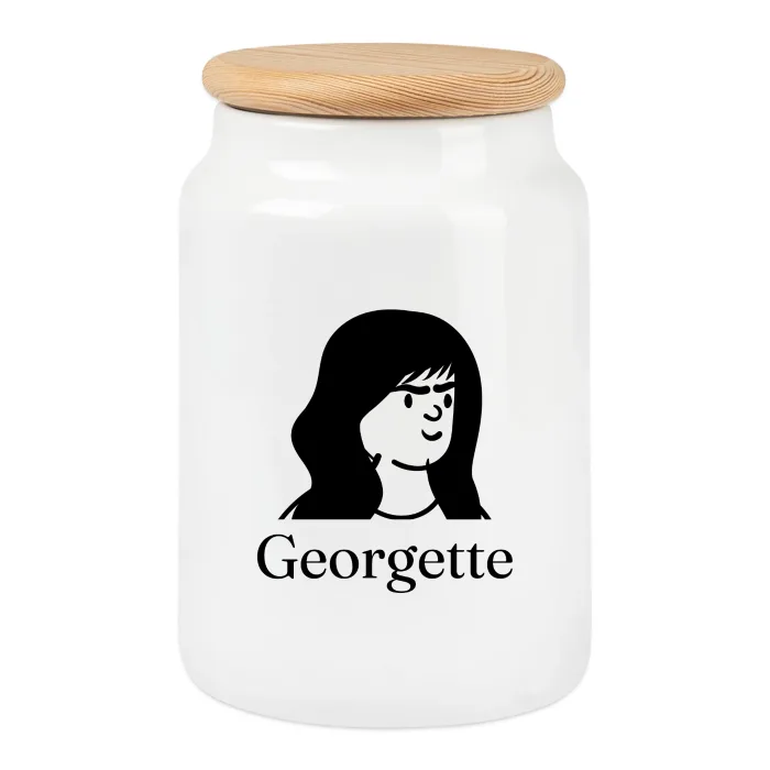 Boîte à biscuits personnalisée au prénom Georgette