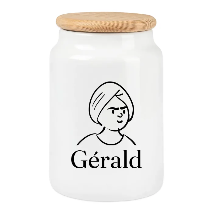 Boîte à biscuits personnalisée au prénom Gérald