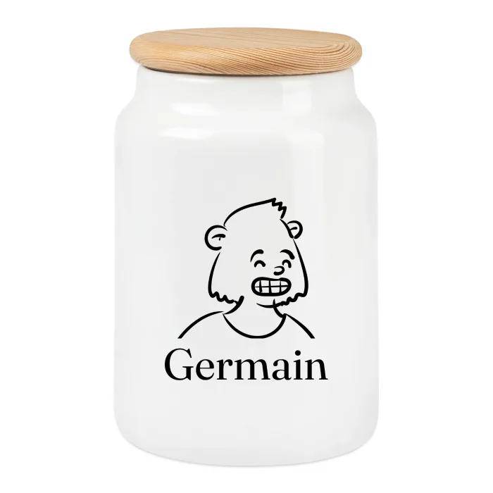 Boîte à biscuits personnalisée au prénom Germain