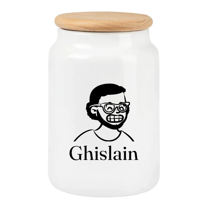 Boîte à biscuits personnalisée au prénom Ghislain