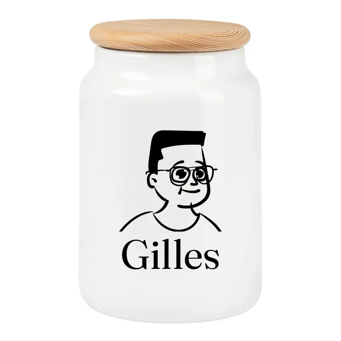 Boîte à biscuits personnalisée au prénom Gilles