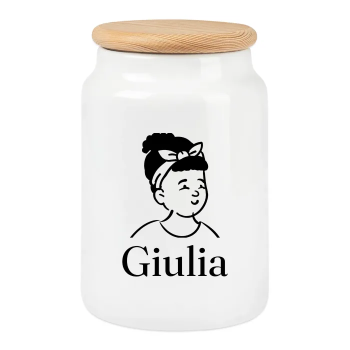 Boîte à biscuits personnalisée au prénom Giulia