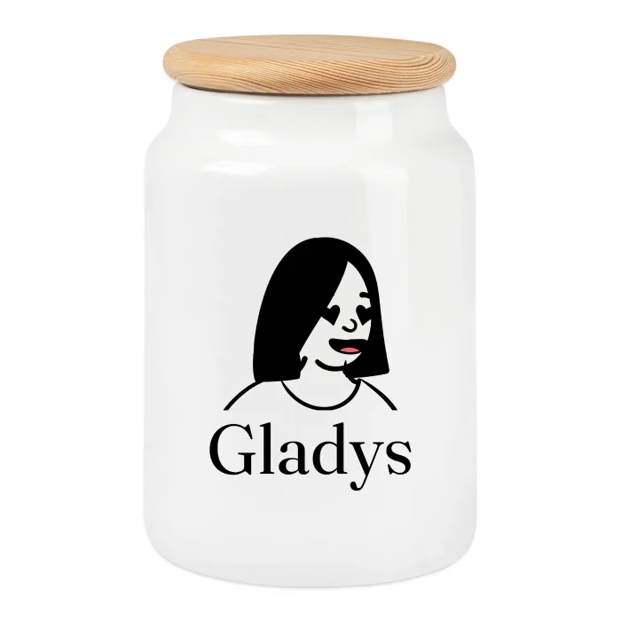 Boîte à biscuits personnalisée au prénom Gladys