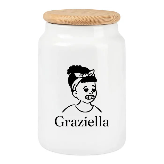 Boîte à biscuits personnalisée au prénom Graziella