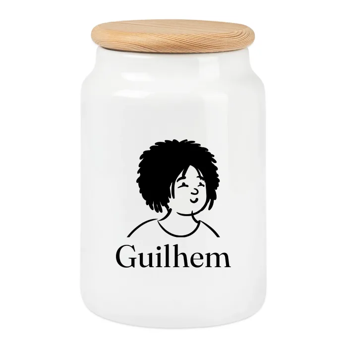 Boîte à biscuits personnalisée au prénom Guilhem