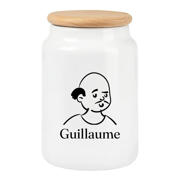 Boîte à biscuits personnalisée au prénom Guillaume