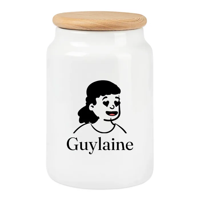 Boîte à biscuits personnalisée au prénom Guylaine