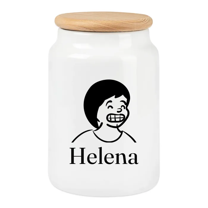 Boîte à biscuits personnalisée au prénom Helena