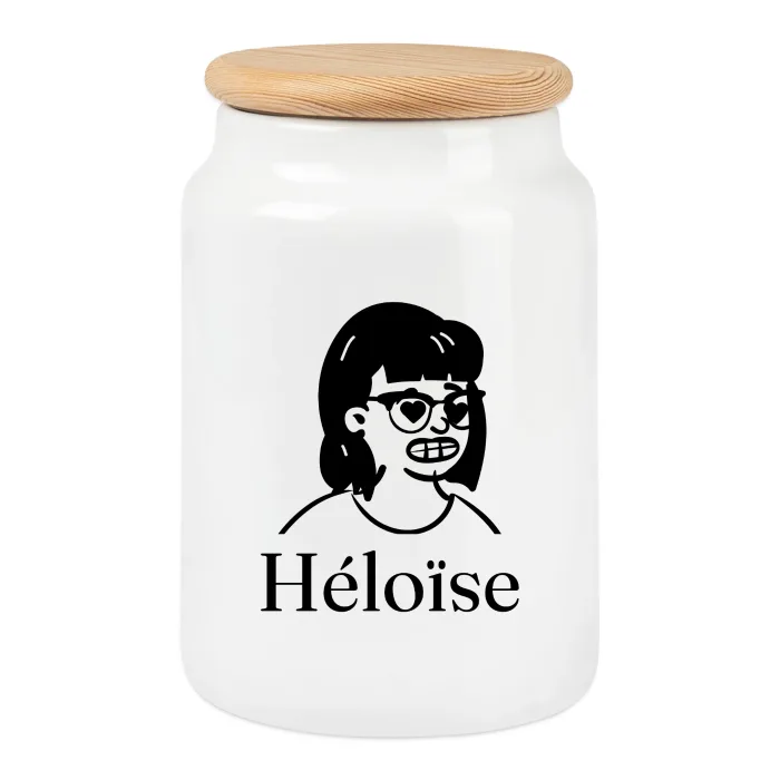 Boîte à biscuits personnalisée au prénom Héloïse