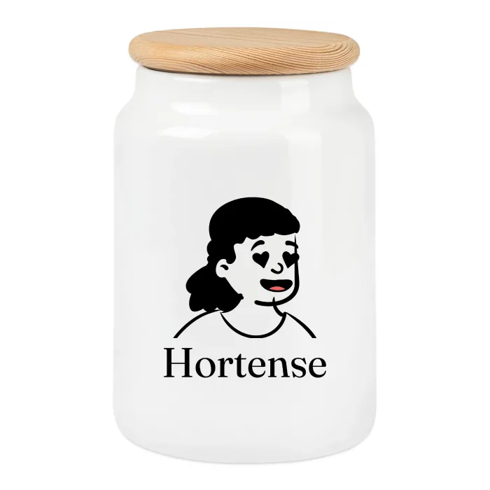 Boîte à biscuits personnalisée au prénom Hortense