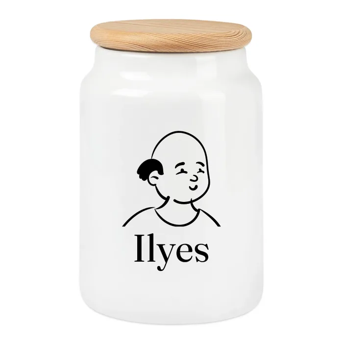 Boîte à biscuits personnalisée au prénom Ilyes