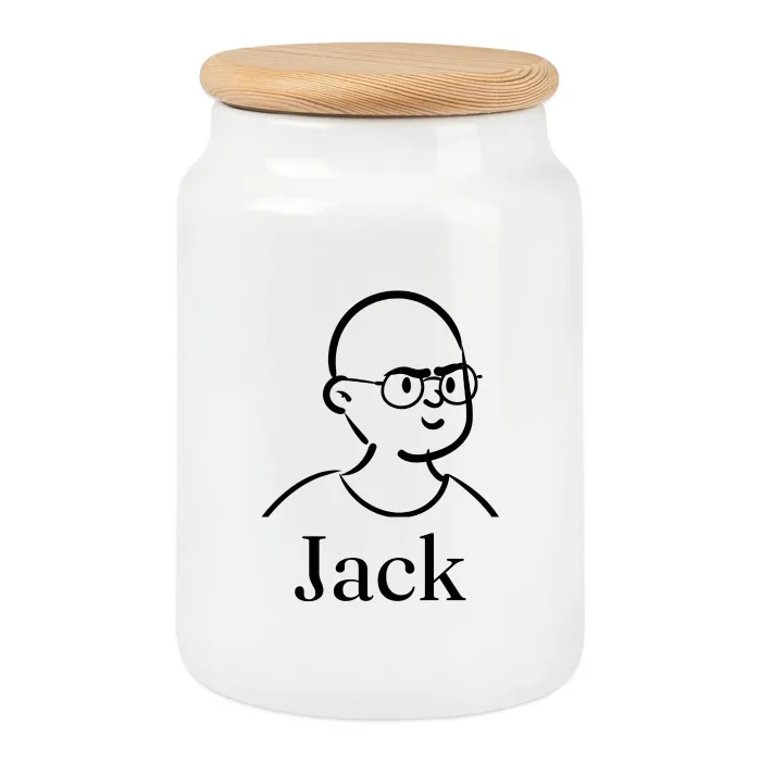 Boîte à biscuits personnalisée au prénom Jack