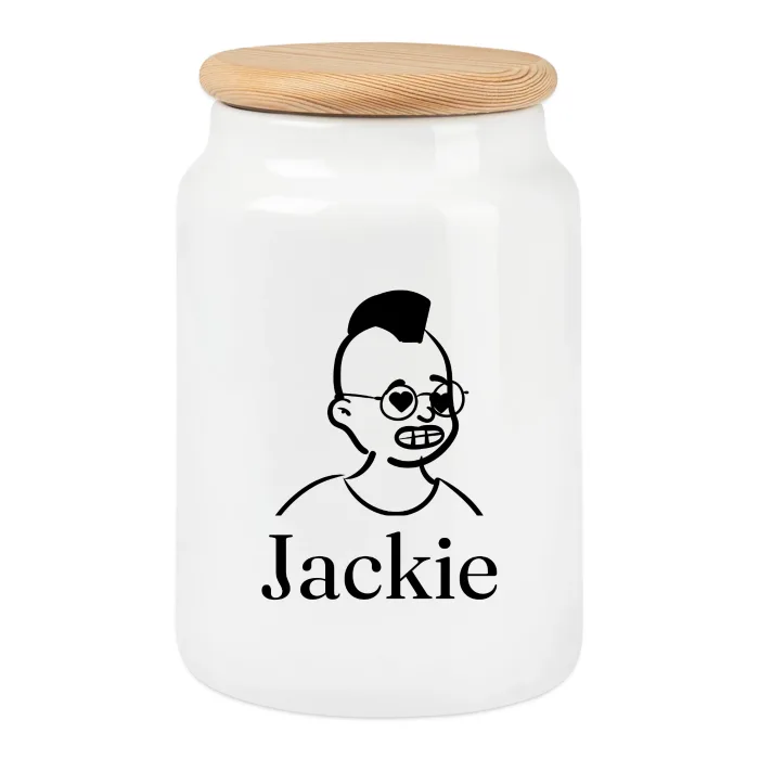Boîte à biscuits personnalisée au prénom Jackie