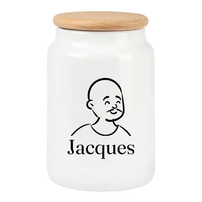 Boîte à biscuits personnalisée au prénom Jacques