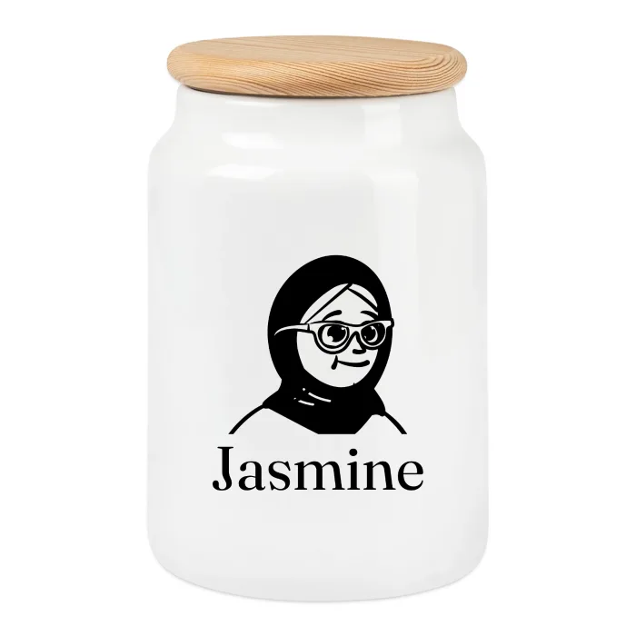 Boîte à biscuits personnalisée au prénom Jasmine
