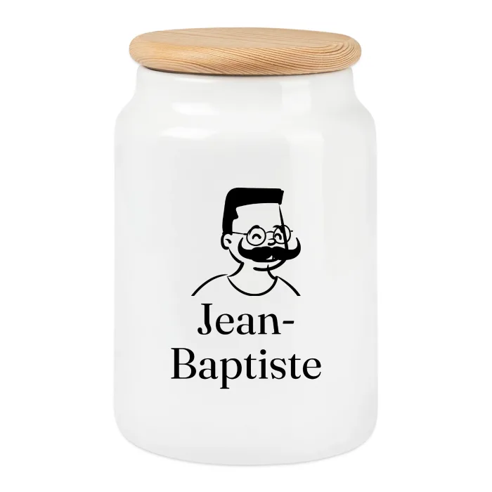 Boîte à biscuits personnalisée au prénom Jean-Baptiste