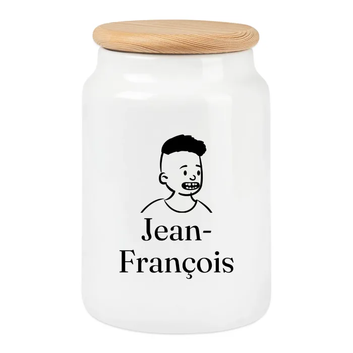 Boîte à biscuits personnalisée au prénom Jean-François