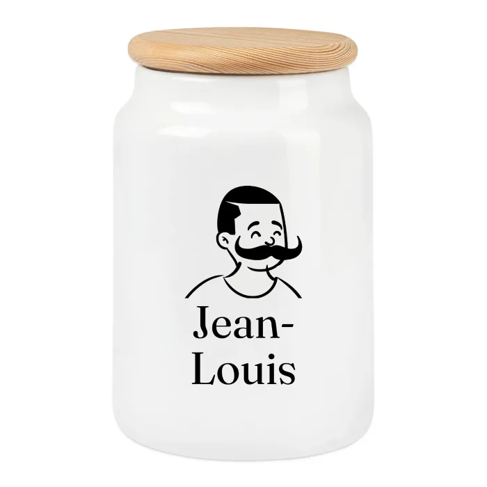 Boîte à biscuits personnalisée au prénom Jean-Louis