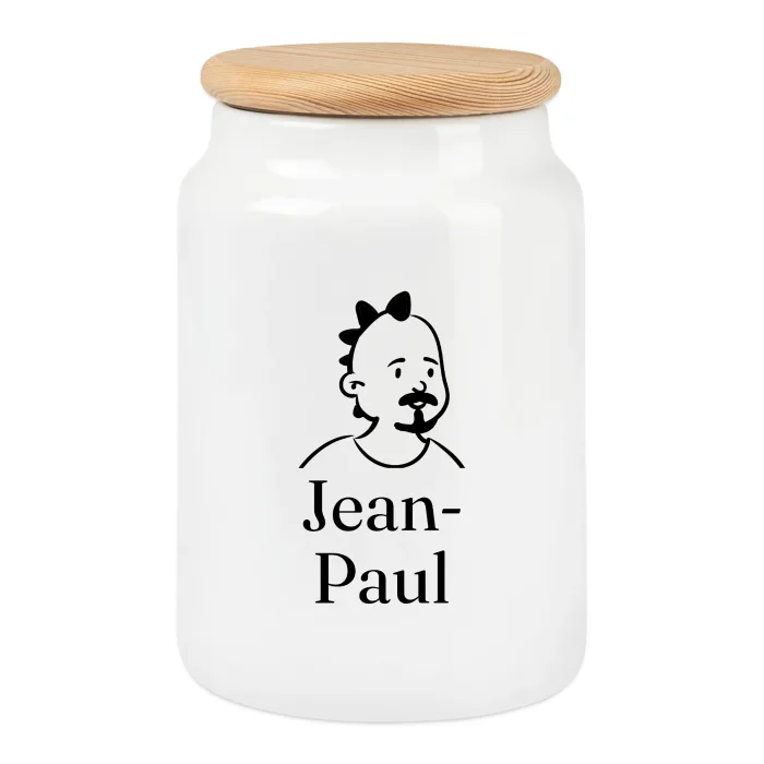 Boîte à biscuits personnalisée au prénom Jean-Paul