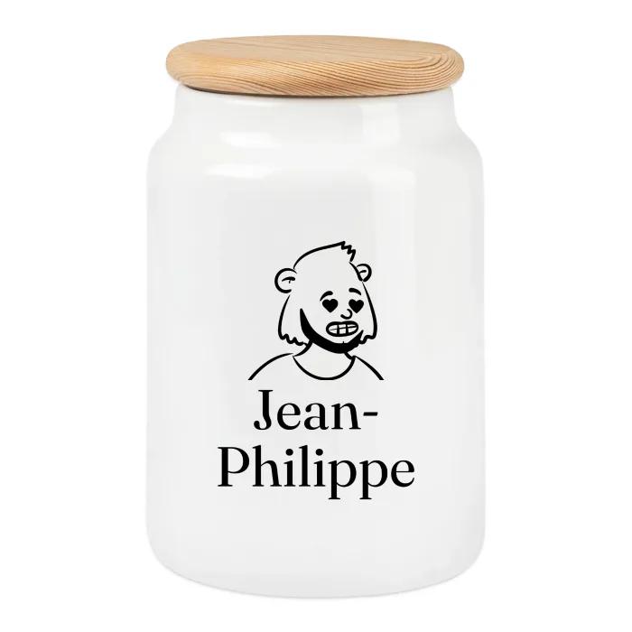 Boîte à biscuits personnalisée au prénom Jean-Philippe