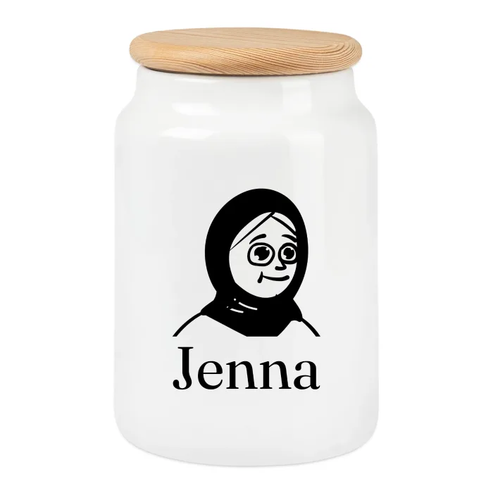 Boîte à biscuits personnalisée au prénom Jenna