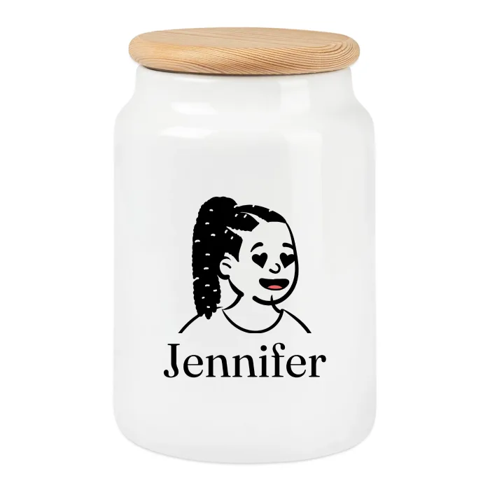 Boîte à biscuits personnalisée au prénom Jennifer