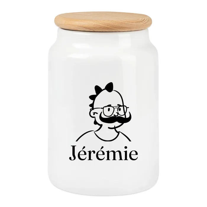 Boîte à biscuits personnalisée au prénom Jérémie