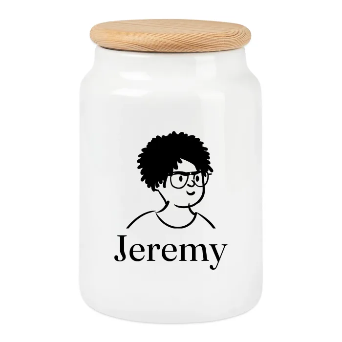 Boîte à biscuits personnalisée au prénom Jeremy