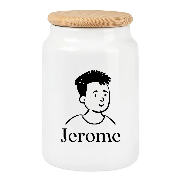 Boîte à biscuits personnalisée au prénom Jerome
