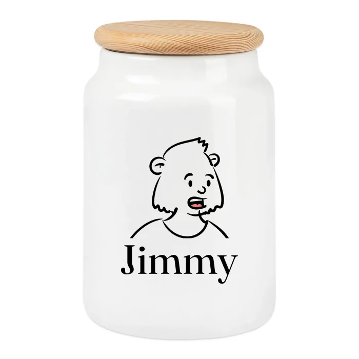 Boîte à biscuits personnalisée au prénom Jimmy