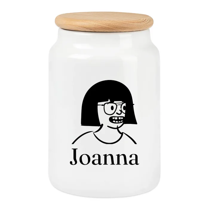 Boîte à biscuits personnalisée au prénom Joanna