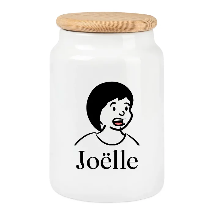 Boîte à biscuits personnalisée au prénom Joëlle
