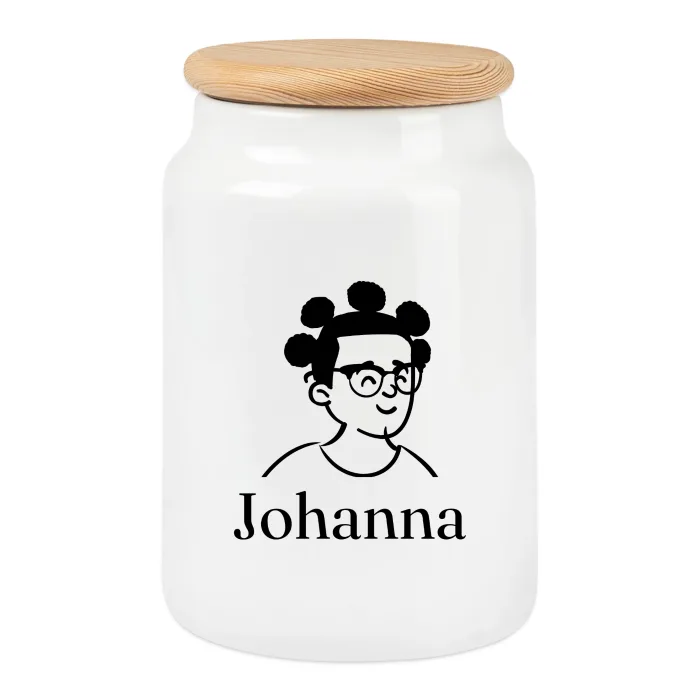 Boîte à biscuits personnalisée au prénom Johanna