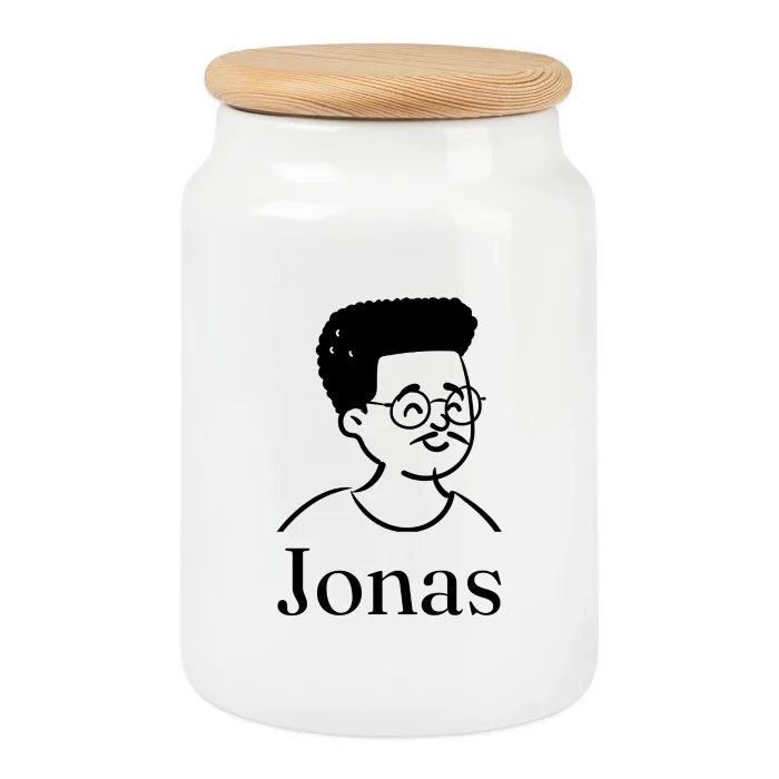 Boîte à biscuits personnalisée au prénom Jonas