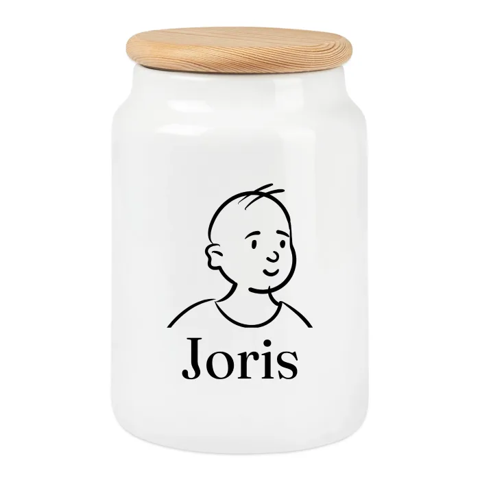 Boîte à biscuits personnalisée au prénom Joris