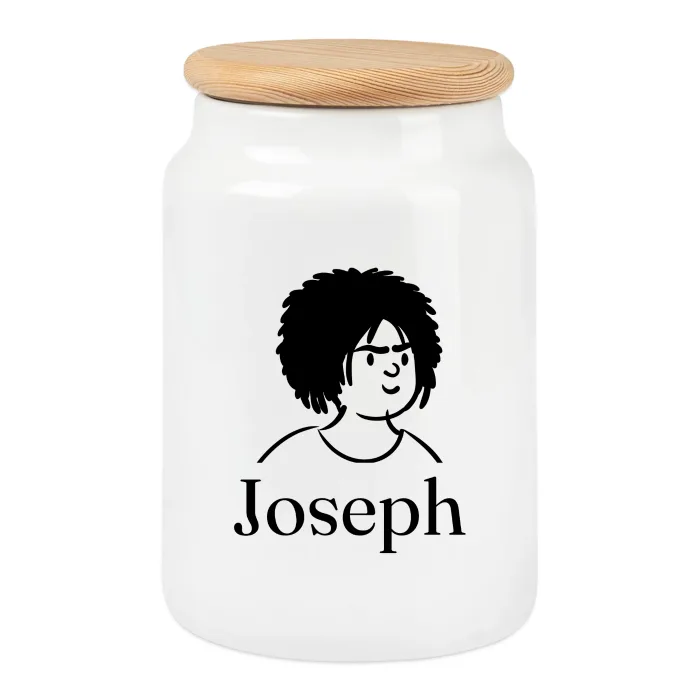 Boîte à biscuits personnalisée au prénom Joseph
