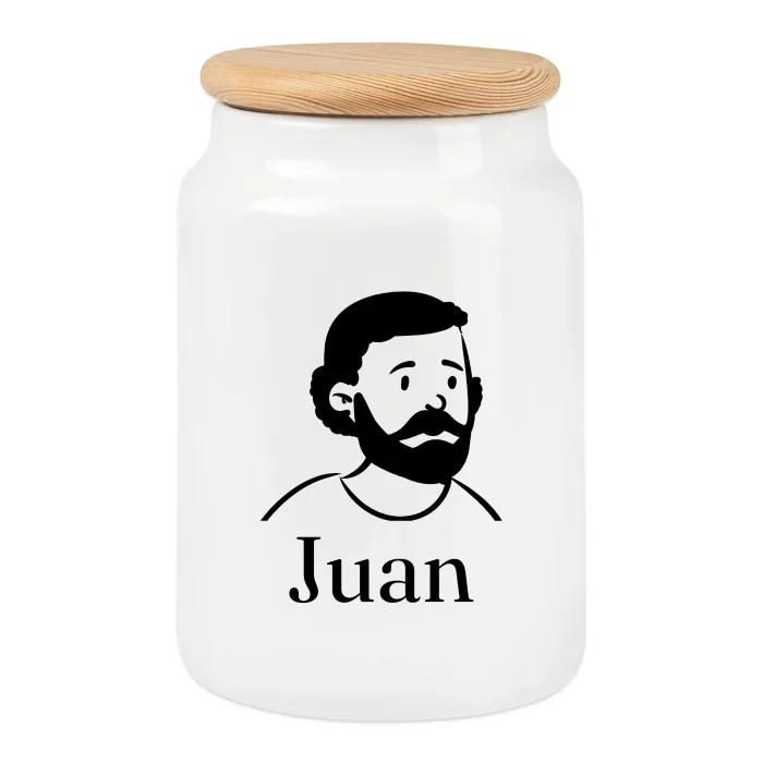 Boîte à biscuits personnalisée au prénom Juan